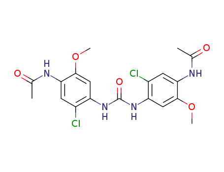 <i>N</i>,<i>N</i>'-bis-(4-acetylamino-2-chloro-5-methoxy-phenyl)-urea