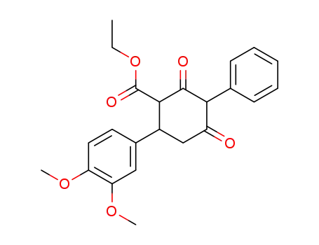 6-(3,4-dimethoxy-phenyl)-2,4-dioxo-3-phenyl-cyclohexanecarboxylic acid ethyl ester