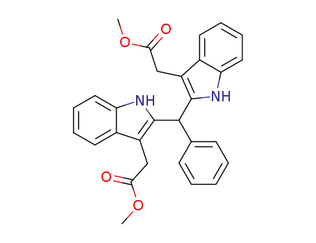 bis-(3-methoxycarbonylmethyl-indol-2-yl)-phenyl-methane