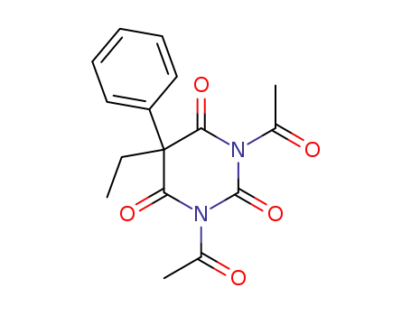 1,3-diacetyl-5-ethyl-5-phenyl-pyrimidine-2,4,6-trione
