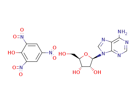 Adenosine, compd. with 2,4,6-trinitrophenol (1:1)