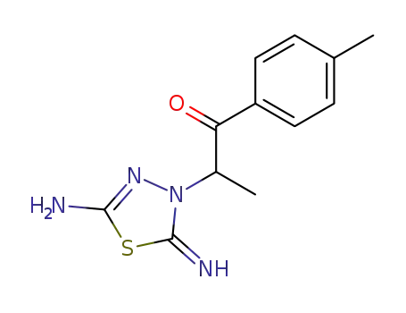 1-Propanone,
2-(5-amino-2-imino-1,3,4-thiadiazol-3(2H)-yl)-1-(4-methylphenyl)-