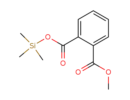Molecular Structure of 55562-20-4 (1,2-Benzenedicarboxylic acid, methyl trimethylsilyl ester)