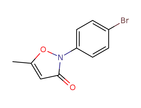 Molecular Structure of 61563-94-8 (3(2H)-Isoxazolone, 2-(4-bromophenyl)-5-methyl-)