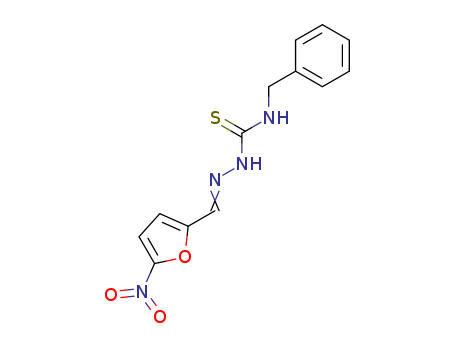 Molecular Structure of 100725-13-1 (Hydrazinecarbothioamide,
2-[(5-nitro-2-furanyl)methylene]-N-(phenylmethyl)-)