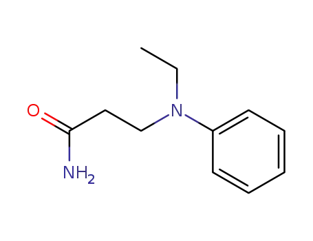 Molecular Structure of 43151-55-9 (<i>N</i>-ethyl-<i>N</i>-phenyl-β-alanine amide)