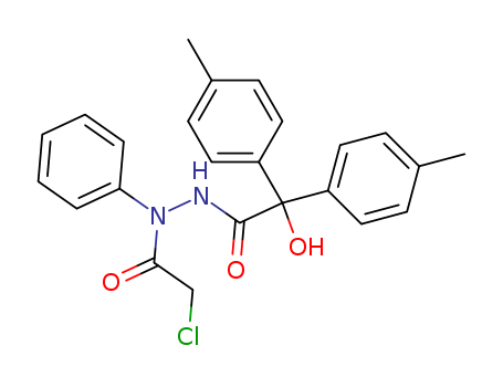 Benzeneacetic acid, a-hydroxy-4-methyl-a-(4-methylphenyl)-,  2-(chloroacetyl)-2-phenylhydrazide