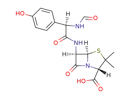 6β-[(<i>R</i>)-2-formylamino-2-(4-hydroxy-phenyl)-acetylamino]-penicillanic acid