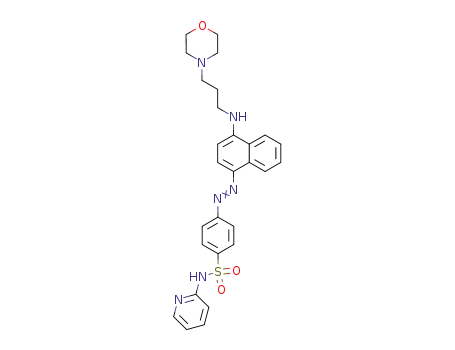 4-[4-(3-morpholin-4-yl-propylamino)-naphthalen-1-ylazo]-<i>N</i>-pyridin-2-yl-benzenesulfonamide