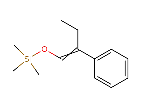 Molecular Structure of 61668-39-1 (Silane, trimethyl[(2-phenyl-1-butenyl)oxy]-)