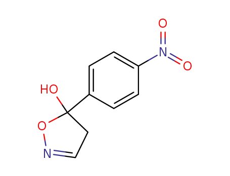 Molecular Structure of 53009-38-4 (5-Isoxazolol, 4,5-dihydro-5-(4-nitrophenyl)-)