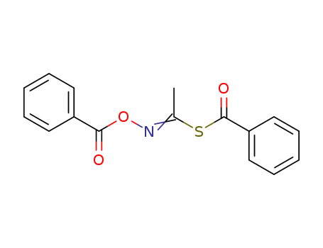 Molecular Structure of 13951-38-7 (Benzenecarbothioicacid, anhydrosulfide with N-(benzoyloxy)ethanimidothioic acid)