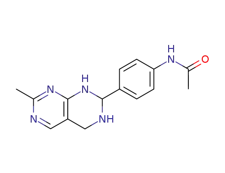 acetic acid-[4-(7-methyl-1,2,3,4-tetrahydro-pyrimido[4,5-<i>d</i>]pyrimidin-2-yl)-anilide]
