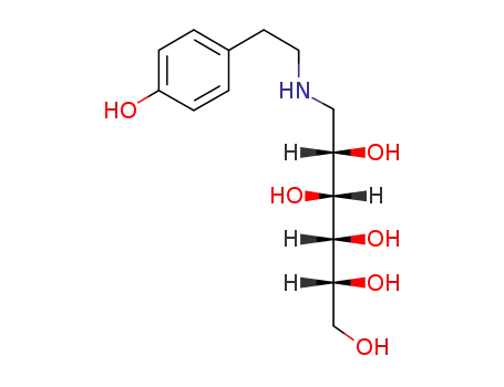6-(4-hydroxy-phenethylamino)-L-<i>gulo</i>-hexanepentol-(1.2.3.4.5)