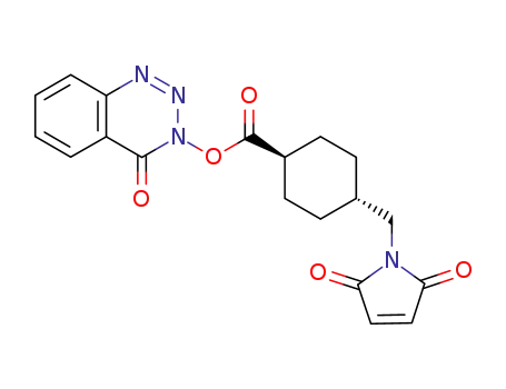 1H-Pyrrole-2,5-dione,
1-[[4-[[(4-oxo-1,2,3-benzotriazin-3(4H)-yl)oxy]carbonyl]cyclohexyl]methyl
]-