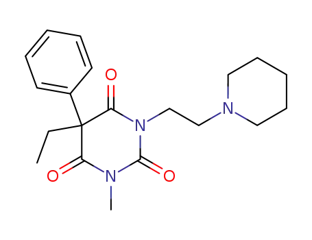 5-ethyl-1-methyl-5-phenyl-3-(2-piperidino-ethyl)-barbituric acid