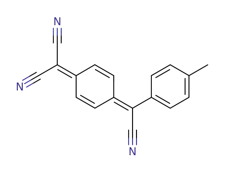 Molecular Structure of 70654-56-7 (Propanedinitrile,
[4-[cyano(4-methylphenyl)methylene]-2,5-cyclohexadien-1-ylidene]-)
