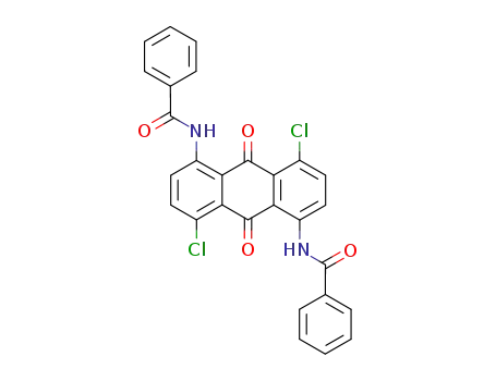 Molecular Structure of 115605-23-7 (1,5-bis-benzoylamino-4,8-dichloro-anthraquinone)