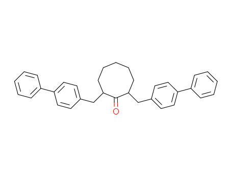 53774-94-0,Cyclooctanone, 2,8-bis((1,1'-biphenyl)-4-ylmethyl)-,2,8-Bis(4-phenylbenzyl)cyclooctanone