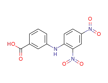 Molecular Structure of 7221-25-2 (Benzoic acid, 3-[(2,4-dinitrophenyl)amino]-)