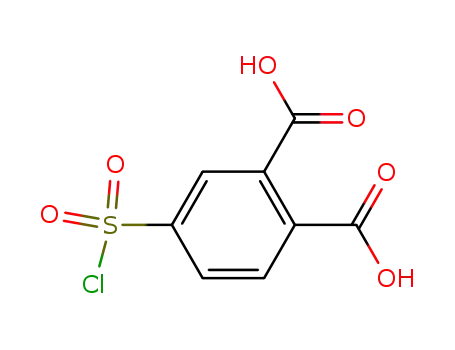 Molecular Structure of 54229-55-9 (phthalic acid-4-sulfonylchloride)