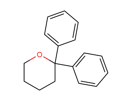 Molecular Structure of 889-54-3 (2H-Pyran, tetrahydro-2,2-diphenyl-)