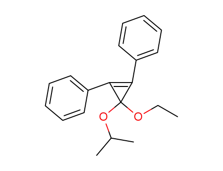 Molecular Structure of 111735-72-9 (Benzene, 1,1'-[3-ethoxy-3-(1-methylethoxy)-1-cyclopropene-1,2-diyl]bis-)