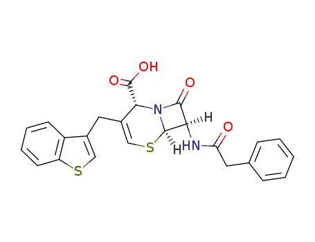 (6<i>R</i>)-3-benzo[<i>b</i>]thiophen-3-ylmethyl-8-oxo-7<i>t</i>-(2-phenyl-acetylamino)-(6<i>r</i><i>H</i>)-5-thia-1-aza-bicyclo[4.2.0]oct-3-ene-2<i>c</i>-carboxylic acid