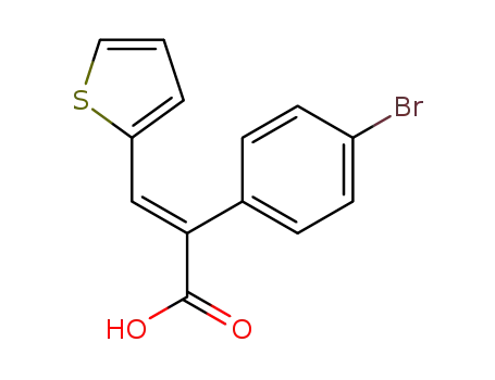 (E)-α-(4-Br-phenyl)-β-(2-thienyl)acrylic acid