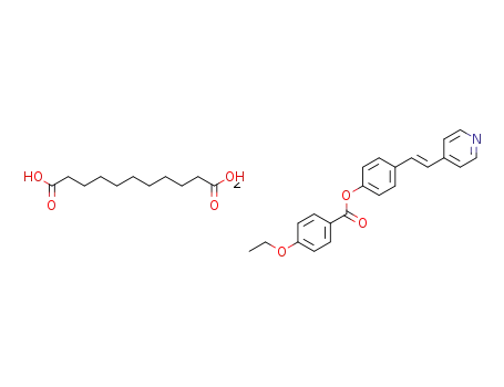 4-Ethoxy-benzoic acid 4-((E)-2-pyridin-4-yl-vinyl)-phenyl ester; compound with undecanedioic acid
