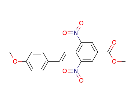 Benzoic acid, 4-[(1E)-2-(4-methoxyphenyl)ethenyl]-3,5-dinitro-, methyl
ester
