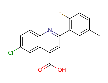 6-chloro-2-(2-fluoro-5-methyl-phenyl)-quinoline-4-carboxylic acid