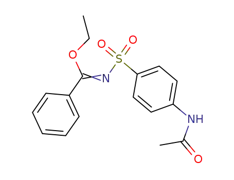 <i>N</i>-(<i>N</i>-acetyl-sulfanilyl)-benzimidic acid ethyl ester