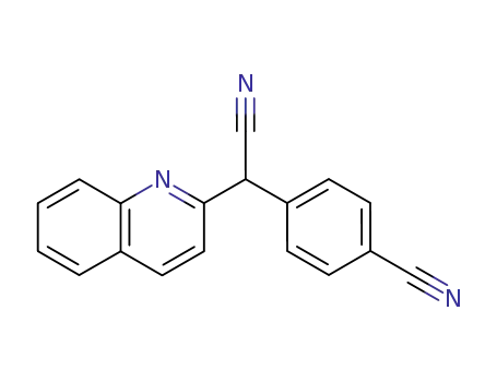 2-Quinolineacetonitrile, a-(4-cyanophenyl)-