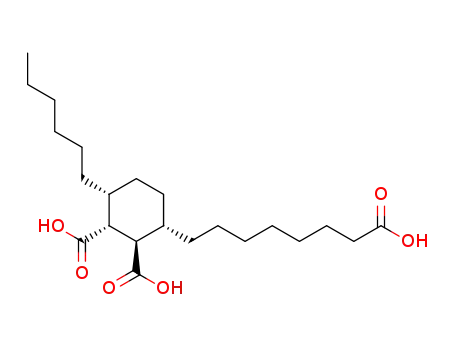 (+/-)-3<i>c</i>-(7-carboxy-heptyl)-6<i>c</i>-hexyl-cyclohexane-1<i>r</i>,2<i>t</i>-dicarboxylic acid