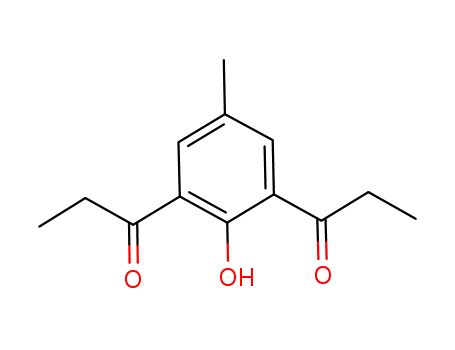 Molecular Structure of 105290-18-4 (1-Propanone, 1,1'-(2-hydroxy-5-methyl-1,3-phenylene)bis-)