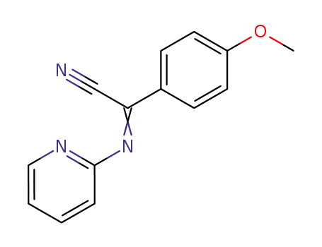 Molecular Structure of 89185-38-6 (Benzeneacetonitrile, 4-methoxy-a-(2-pyridinylimino)-)