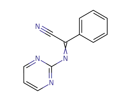 Molecular Structure of 89185-42-2 (Benzeneacetonitrile, a-(2-pyrimidinylimino)-)