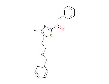 Ethanone, 1-[4-methyl-5-[2-(phenylmethoxy)ethyl]-2-thiazolyl]-2-phenyl-