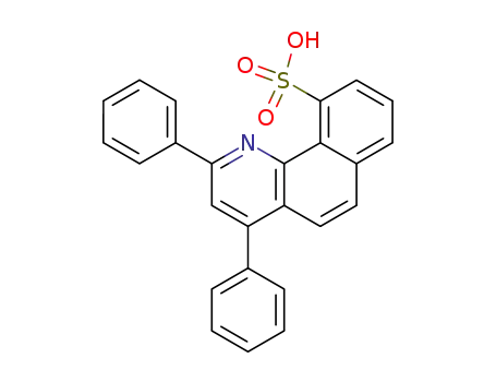 Molecular Structure of 90094-08-9 (Benzo[h]quinoline-10-sulfonic acid, 2,4-diphenyl-)