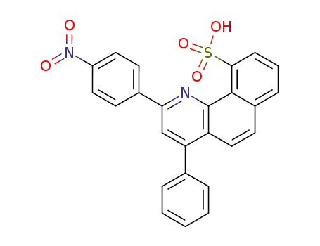 Benzo[h]quinoline-10-sulfonic acid, 2-(4-nitrophenyl)-4-phenyl-