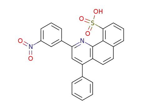 Benzo[h]quinoline-10-sulfonic acid, 2-(3-nitrophenyl)-4-phenyl-