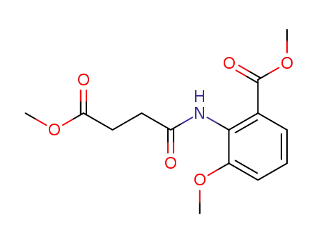 3-Methoxy-2-(ω-methoxycarbonyl-propionylamino)-benzoesaeure-methylester