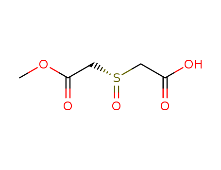 Molecular Structure of 156332-46-6 (Acetic acid, [(S)-(carboxymethyl)sulfinyl]-, 1-methyl ester)