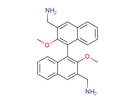 Molecular Structure of 201138-33-2 (3,3-bis(aminomethyl)-2,2′-dimethoxy-1,1′-binaphthalene)