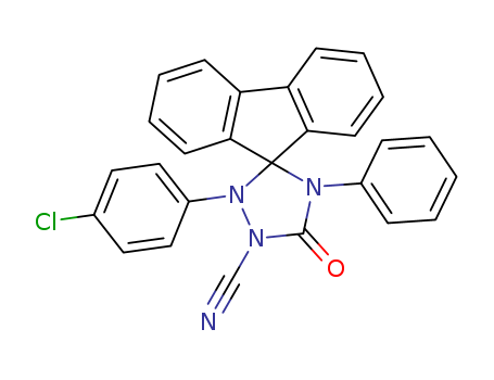 Spiro[9H-fluorene-9,3'-[1,2,4]triazolidine]-1'-carbonitrile, 2'-(4-chlorophenyl)-5'-oxo-4'-phenyl-