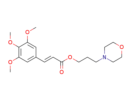 3,4,5-trimethoxy-<i>trans</i>-cinnamic acid-(3-morpholino-propyl ester)
