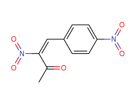 Molecular Structure of 113436-40-1 (3-Buten-2-one, 3-nitro-4-(4-nitrophenyl)-, (E)-)