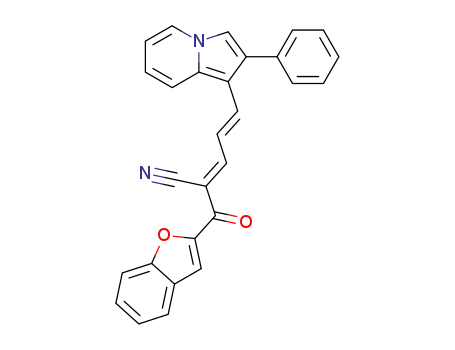 2-Benzofuranpropanenitrile,
b-oxo-a-[3-(2-phenyl-1-indolizinyl)-2-propenylidene]-