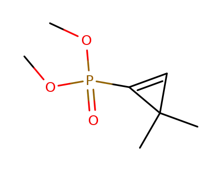 Molecular Structure of 54253-99-5 (Phosphonic acid, (3,3-dimethyl-1-cyclopropen-1-yl)-, dimethyl ester)